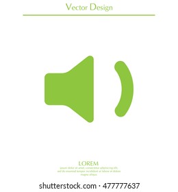 volume low sign, vector design for website 