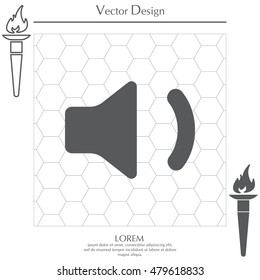 volume low sign, vector design for website 