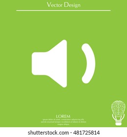 volume low sign, vector design for website 