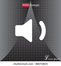 volume low sign, vector design for website 
