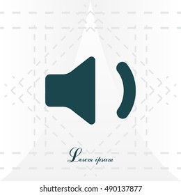 volume low sign, vector design for website 