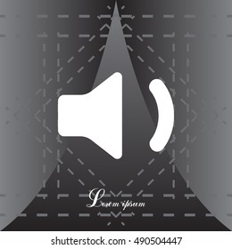 volume low sign, vector design for website 