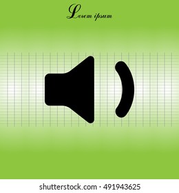 volume low sign, vector design for website 