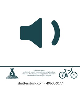 volume low sign, vector design for website 