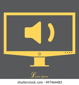 volume low sign, vector design for website 
