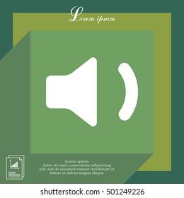 volume low sign, vector design for website 