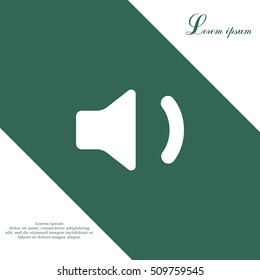 volume low sign, vector design for website 