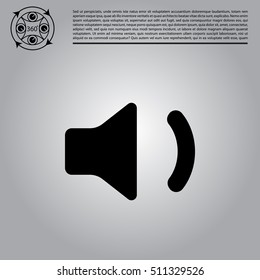 volume low sign, vector design for website 