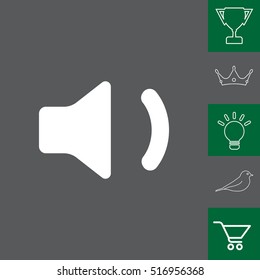 volume low sign, vector design for website 