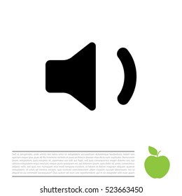 volume low sign, vector design for website 