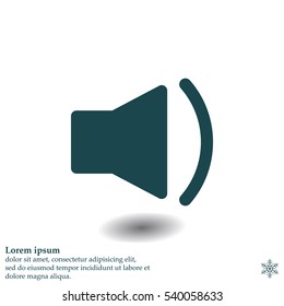 volume low sign, vector design for website 