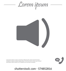 volume low sign, vector design for website 