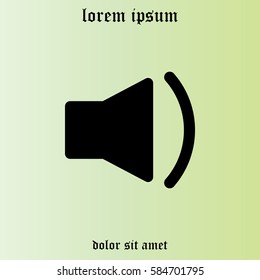 volume low sign, vector design for website 