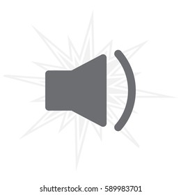 volume low sign, vector design for website 