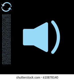 volume low sign, vector design for website 
