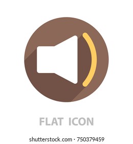 volume low sign, vector design for website 