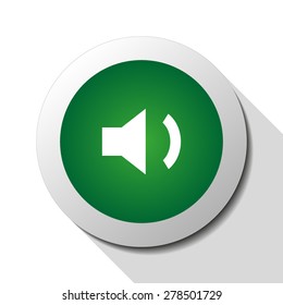 Volume low, web icon. Vector design
