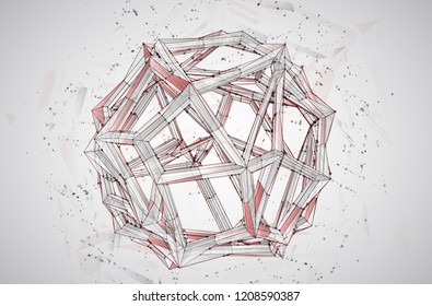 a volume luminous sphere on a  bright  background. abstract vector object. virtual ball hanging in the air