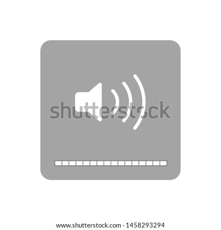 Volume max icon isolated on white background. Multimedia symbol modern simple vector icon for website design, mobile app, ui. Vector Illustration