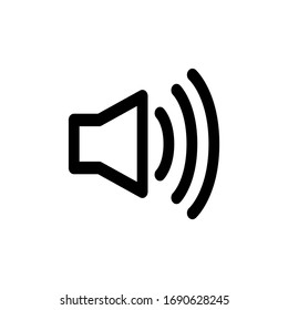 diseño de iconos de reproductor de medios de volumen