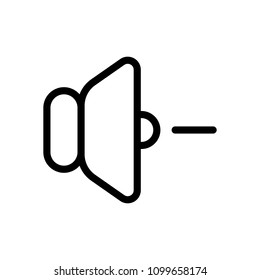 volume minus icon