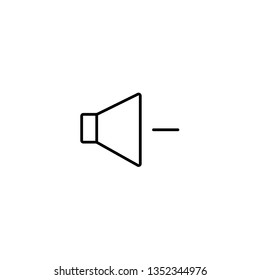 Volume minus sign.