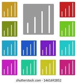 Volume multi color icon. Simple glyph, flat vector of web icons for UI and UX, website or mobile application