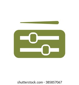   volume  music  control  icon,  isolated. Flat  design.