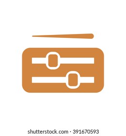   volume music  control  icon,  isolated. Flat  design.