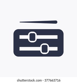   volume music control  icon,  vector illustration. Flat design  