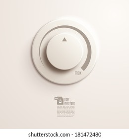 Volume music control / volume knob. Vector Illustration EPS10.