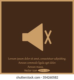 Volume mute icon