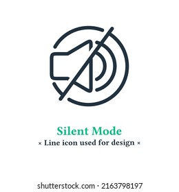 Icono de silenciar volumen aislado en fondo blanco, símbolo de botón silenciar para aplicaciones web y móviles.