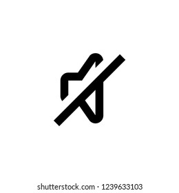 Volume mute  icon. Music sound sign