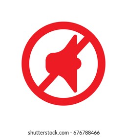 Volume mute icon, on white background