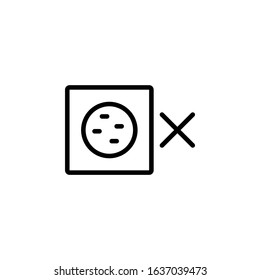 volume mute icon. Perfect for application, web, logo and presentation template. icon design line style
