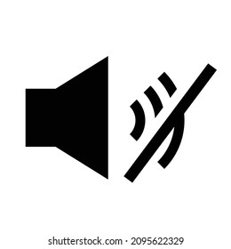 Volume mute icon. Simple vectors.