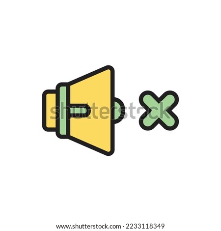 Volume Mute Icon Vector Illustration