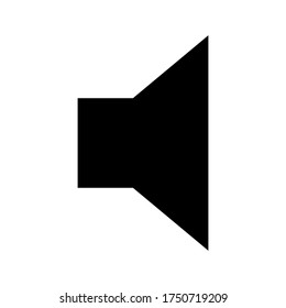Volume mute icon vector isolated on white background.