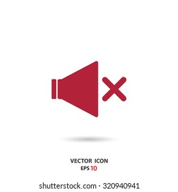 Volume mute icon for web and mobile
