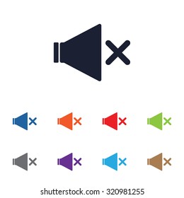 Volume mute icon for web and mobile