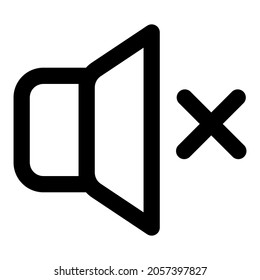 Volume muted with a crossed sign Logotype