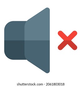 Volume muted with a crossed sign Logotype Layout