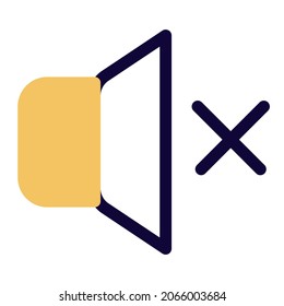 Volume muted with a crossed sign Logotype