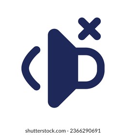 Volume off black pixel perfect solid ui icon. Mute audio in video. Remove sound. Silent speaker. Silhouette symbol on white space. Glyph pictogram for web, mobile. Isolated vector image