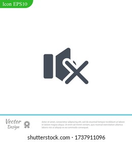 volume off icon Vector illustration EPS 10.