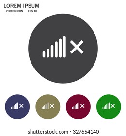 Volume Off symbol. 