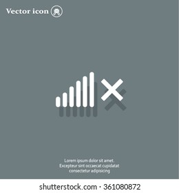 Volume Off symbol. 