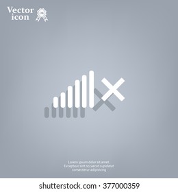 Volume Off symbol. 
