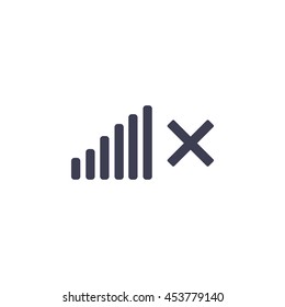 Volume Off symbol. 